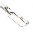 thumbnail image 4 of Retro Wood Handle 10pcs Blade Head Shaving Razor Folding Shaver Male Face Cleansing Care Tool, 4 of 5