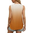 thumbnail image 6 of Summer Womens Gradient Print Tank Tops Causal V Neck Sleeveless Tee Eyelet Csmisole Loose Fit Tunic Tees Trendy Basic Blouses Cami Daily Work Outfits, 6 of 7