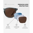 thumbnail image 4 of WMP Eyewear - Gafas de sol cuadradas redondeadas, modernas y polarizadas para hombre, 4 of 9