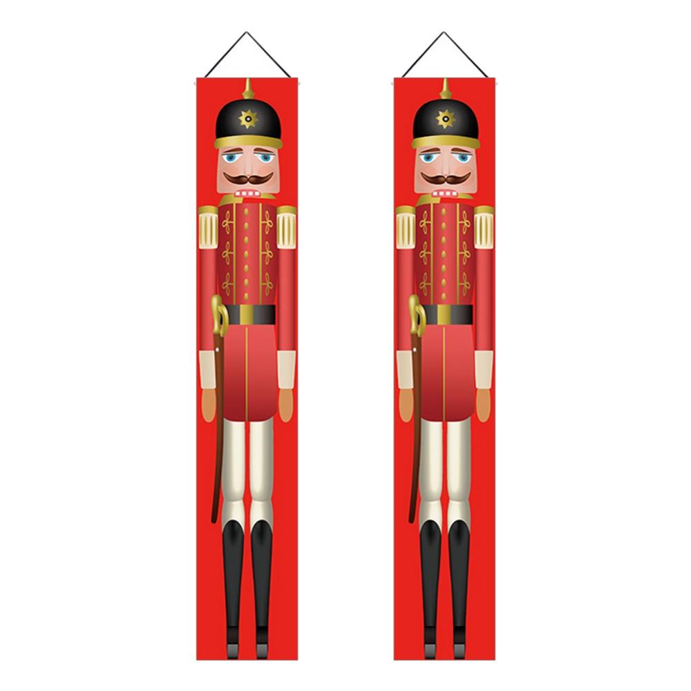 Christmas Nutcracker Banner Decorations Outdoor 5.9ft Solider