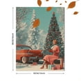 thumbnail image 3 of Retro Christmas Scene Canvas Print, Wall Art for Living Room, Bedroom, Kitchen, Dining Room, Office, Den, Foyer, Hallway, 3 of 8