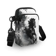 thumbnail image 3 of HELLHERO Horse Ink Painting Design Messenger Bag Sling Bag for Women Polyester Crossbody Bags with Adjustable Strap, 3 of 7
