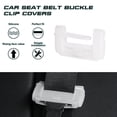 thumbnail image 4 of Xotic Tech 2PCS Interior White Night Glowing Luminous Car Seat Belt Buckle Sleeve Safety Covers Protector Universal for Cars, Vans, Trucks, 4 of 8