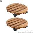 thumbnail image 4 of Daily Mix Store Support de Plante LQQDREX avec Roues, Support de Plante en Bois avec Roues Robuste, Support Rond 360 avec Roulettes, avec Plante Verrouillable, 4 of 8
