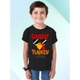 thumbnail image 2 of Coolest Turkey in Town Thanksgiving Funny Cool Sunglasses Youth T-shirt For Kids, XS, Black, 2 of 6