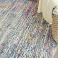 thumbnail image 4 of 8â€™ Round Ivory Abstract Striations Area Rug, 4 of 7