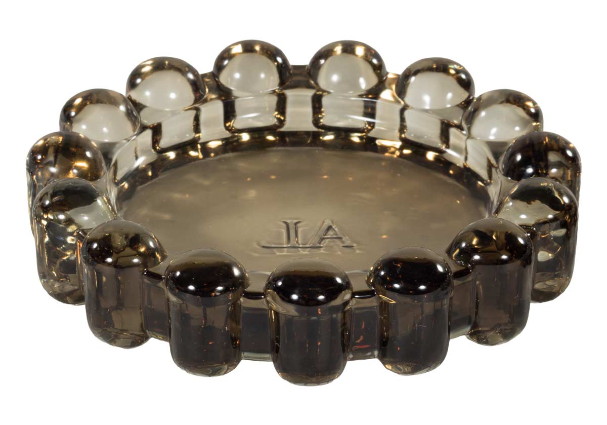 Alice Lane Original Bubble Candle Dish Large β Amber β Chic Glass Candle Dish for Home Decor β Decorative Modern Candle Holder for Small Candles & Diffusers