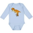 thumbnail image 3 of Inktastic Roaring T-Rex Boys or Girls Long Sleeve Baby Bodysuit, 3 of 5