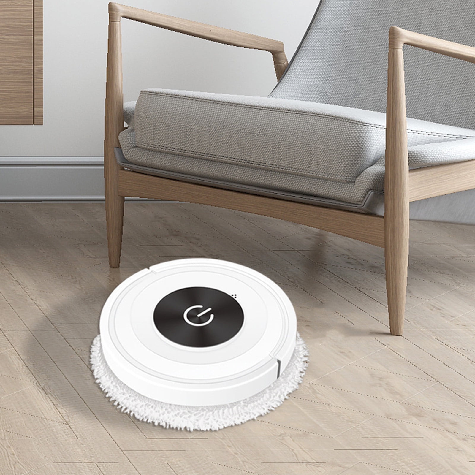Dezsed Robot Vacuum Cleaner, Household Mopping Robot, Low Noise Automatic Floor Mopping Robot Wet And Dry White
