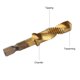 thumbnail image 4 of Broca HSS4241 con rosca métrica de rosca M-3 / M-4 / M5 / M6 / M-8 / M-8 / M-8 / M-10 revestida con Irfora Tapón de rosca, 4 of 7