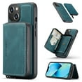 thumbnail image 1 of SaniMore Case for iPhone 14 Plus 6.7", PU Leather Case Detachable Magnetic Zipper Wallet Card Slots Kickstand Wireless Charging Anti-drop Shockproof 360° Protection Case, Blue, 1 of 8