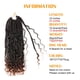 thumbnail image 4 of Caja de trenzas de diosa desordenada, trenzas Bohemias de ganchillo 3X, Bohe preenrollado, extensión de cabello trenzado ombré negro, 4 of 4