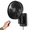 Black Frame/Black Blade-8.5 Inch, variant on 10 Inch Quiet Wall Mount Oscillating Fan With Remote & Timer 4-speed Portable Air Circulator For Rv Indoore Adjustable Tilt 5.9ft