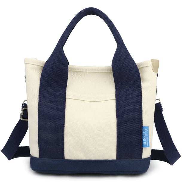 Bolso bandolera de lona con bolsillos Paquete informal Hobo Purse Shopping Bag para mujer