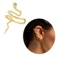 thumbnail image 2 of Fogun Fashion Piercing Ear Cuff Earring Unique Snake Earrings for Women Snake Shaped Earring Clip on Earrings Ear Cuff, 2 of 2