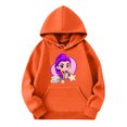thumbnail image 4 of Moonsky Sudadera con capucha y cordón HUNTRX, estampado de grupo de chicas coreanas, jersey corto, suave y cómodo, top de manga larga para primavera y otoño. Azafrán 120, 4 of 4