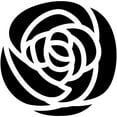 thumbnail image 4 of Single Solid Flower Art Rubber Stamp, Laser Engraved Craft Stamp on Wood Mounted Block, Size 1-3/4” x 1-3/4”, Made in USA, 4 of 7