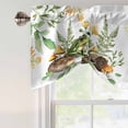 thumbnail image 4 of Botanical Frog Tie Up Valance Curtains for Windows, Kitchen Curtains Window Treatments, Butterfly Mushroom Coffee Leaf Green Short Window Shades Valances for Bedroom Bathroom Cafe 54"x18", 4 of 8