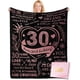 thumbnail image 1 of LHSHID 30th Birthday Blanket for Her Polyester Blackpink Lightweight Perfect 30 Year Old Gifts for Women 30"x40", 1 of 5