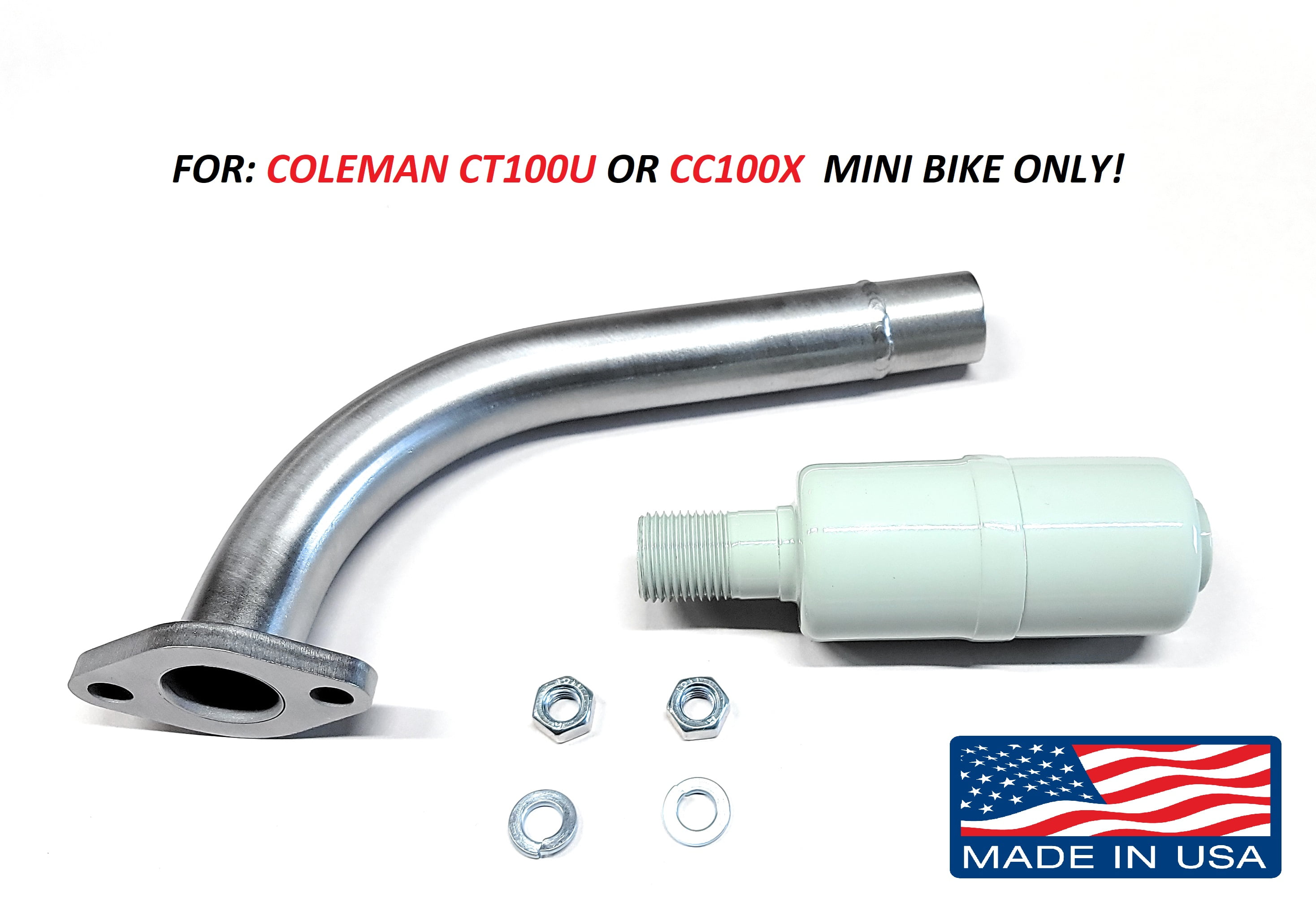 Exhaust Muffler System Assembly for Coleman CT200U Mini Bike 