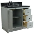thumbnail image 5 of Plantation Solid Wood Single Vanity with Left Rectangle Sink in Ash/Black, 5 of 9