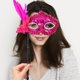thumbnail image 2 of Mascarillas de carnaval con palos - mascarillas de fiesta de mujeres decoradas con trajes de fiesta de Venecia desfile de moda, 2 of 4