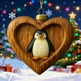 thumbnail image 1 of Rapeiae Christmas Animals Print Acrylic Hanging Christmas Gifts for Family Colleagues Christmas Tree Decoration, 1 of 8