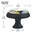 thumbnail image 4 of 4 Pcs Peacock Knobs for Kitchen Cabinet Cupboard Dresser Bookcase Drawer Pulls Handles Round Home Decor, 4 of 8