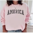thumbnail image 2 of AMERICA Graphic Unisex Fleece Pullover, 2 of 6