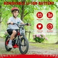 thumbnail image 6 of NEORIVER Electric Dirt Bike for Kids 6-12 with Shock-Absorbing Front Fork, 250W Electric Motorcycle Up to 15.5MPH, 24V Detachable Battery, 16'' Tire Electric Balance Bike with Kickstand, 6 of 7