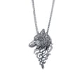 thumbnail image 1 of Fiudx Collar con Colgante de Aleación En Forma de Lobo, Joyería de Moda, Regalo, 1 of 2