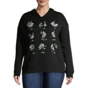 Social Edition Juniors Plus Size Sunflower Hoodie