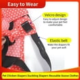 thumbnail image 3 of EIGTHTAIL 3 Pcs Pet Duck Chicken Diapers  Washable Chicken Diapers for Hens Stylish Duck Diapers for Real Ducks Reusable Poultry Nappy Clothes with Waterproof Inner Layer for Geese Hen, 3 of 6