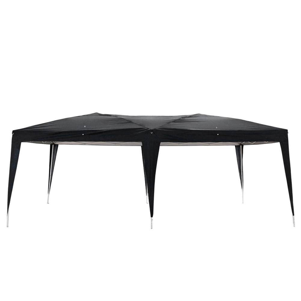 Aimee Lii 180"x236" Canopy Tent Awnings for Decks, Backyard Canopy Gazebo, Outdoor Patio Awnings for Party BBQ Events, Easy Set Up, Waterproof, Black