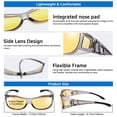 thumbnail image 6 of TINHAO Sunglasses Fit Over Glasses for Men Women, Wrap Around Sunglasses Polarized 100% UV Protection Driving, 6 of 7