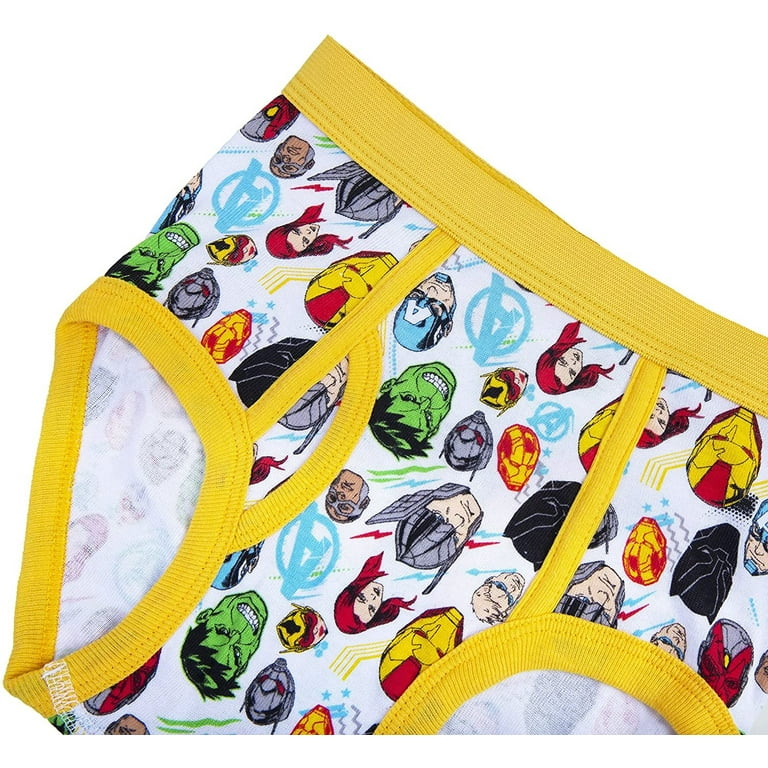 Marvel Boys Underwear - 8-Pack Cotton Toddler/Little Kid/Big Kid Size Briefs  Kids Hulk, Captain Americ and more! 