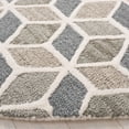 thumbnail image 3 of Safavieh Ebony Travis Geometric Area Rug, Ivory/Gray, 6' x 6' Round, 3 of 10