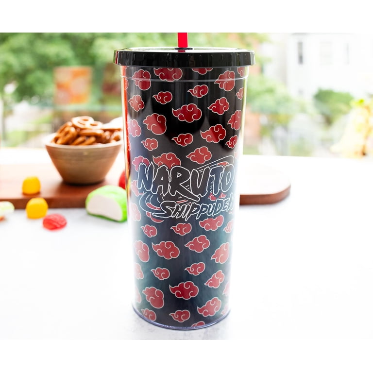 Naruto Shippuden Akatsuki 20-Ounce Carnival Cup With Lid and Straw