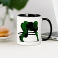 thumbnail image 3 of CafePress - FOOTBALL 6 Green - 11 oz Ceramic Mug - Novelty Coffee Tea Cup, 3 of 4