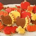thumbnail image 5 of 8-Piece Thanksgiving Cookie Molds Set, Stainless Steel Turkey, Maple Leaf, Chestnut Shape Baking Cutter, Cookie Decorating Tools for Holiday Baking, Seasonal Dough, Fondant, Chocolate, Sandwiches, 5 of 9