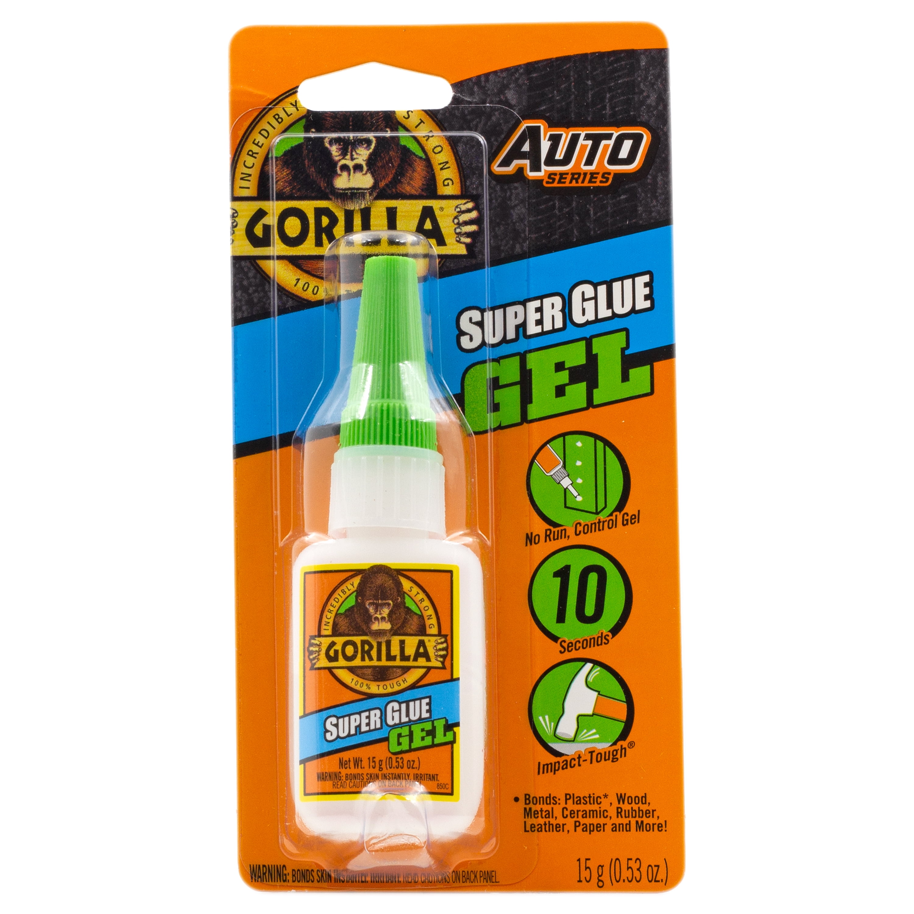 7-pack Gorilla Super Glue Gel - Clear, Fast-Setting, No Run