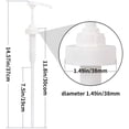thumbnail image 4 of 2 Pack-White Gallon Pump Dispenser, For Soap, Sanitizer, Mayo, Bottles/Container, 4 of 5