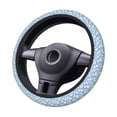 thumbnail image 6 of Lsque Daisies Flowers Ultra Soft Car Steering Wheel Cover for Women, Standard 15 inch Size for Truck Van SUV Auto, 6 of 8