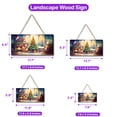 thumbnail image 5 of Merry Christmas Pitbull Santa Hat Xmas Tree Winter Holiday Landscape Wood Sign Terrier Dog Lover Hanging Wall Home Decor - 01013, 5 of 5