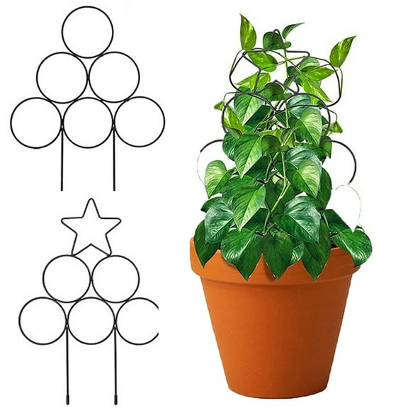 Travelwant 2Packs Trellis for Potted Plants, Plants Trellis Starter Holder for Indoor Outdoor Garden Decor
