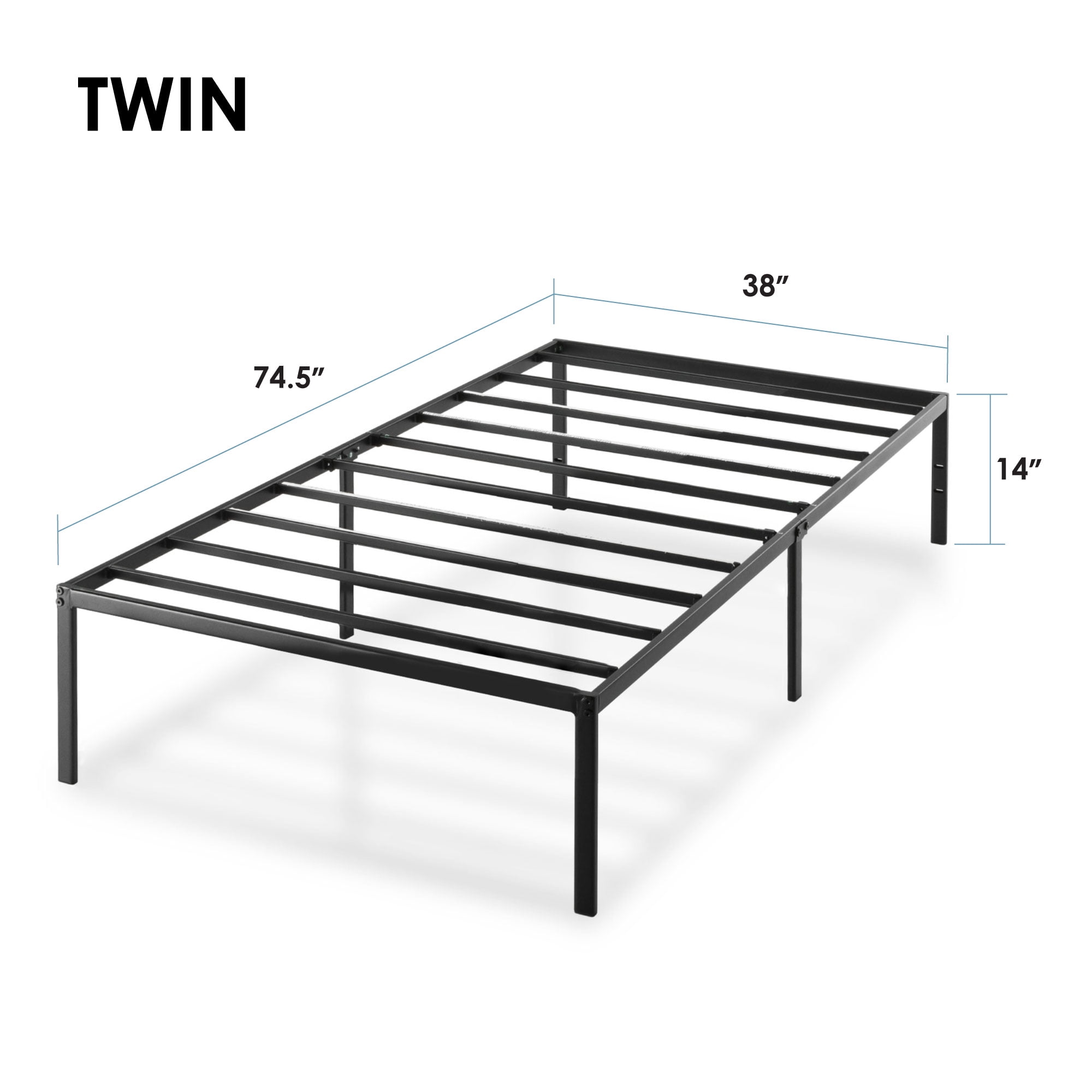 Mcgovern 14'' Steel Bed Frame