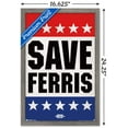 thumbnail image 3 of Ferris Bueller's Day Off - Save Ferris Wall Poster, 14.725" x 22.375", Framed, 3 of 6