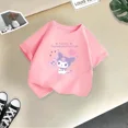 thumbnail image 3 of Camiseta de verano con dibujos animados para niños y niñas, camiseta Kulomi con estampado creativo, informal, estilo urbano, Y2K, transpirable, con cuello redondo para niños y niñas, 3 of 5