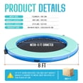 thumbnail image 3 of Jocisland 8FT Inflatable Water Hammock Round Floating Dock with Mesh, Tanning Pool Floating Rafts for Adults, Inflatable Raft Float Ring Platform, 3 of 10