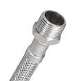 thumbnail image 5 of Uxcell 16" Faucet Supply Line Connector, G3/8 Male x G1/2 Female 304 Stainless Steel Water Supply Hose, 4 Pack, 5 of 6